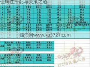 天龙八部手游天龙主属性选择攻略：揭秘最佳属性搭配与决策之道