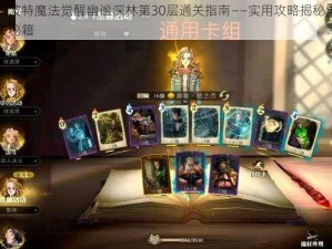 哈利波特魔法觉醒幽谧深林第30层通关指南——实用攻略揭秘勇者通关秘籍